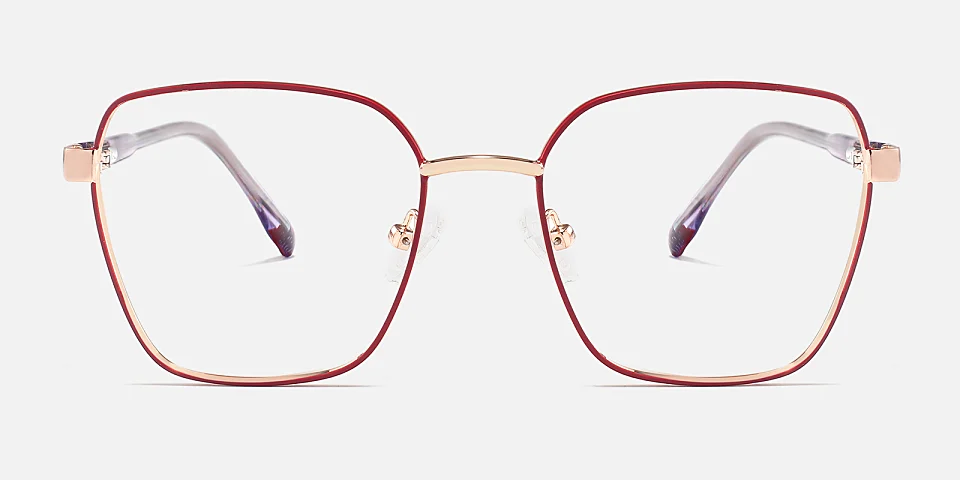 Nash red   Metal  Eyeglasses