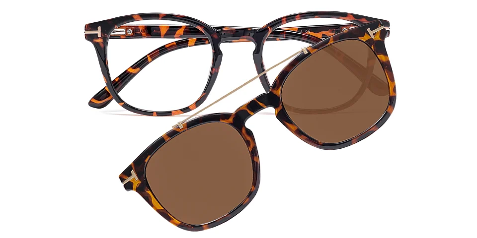 Katy warm tortoise   Plastic  Eyeglasses