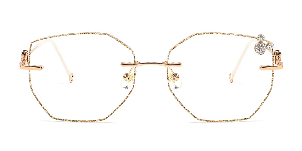 Mickey rose gold   Metal  Eyeglasses
