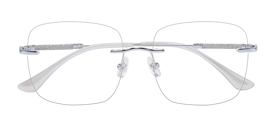 Pure silver   Metal  Eyeglasses