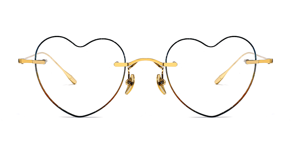 Heart Bloom gold   Titanium  Eyeglasses