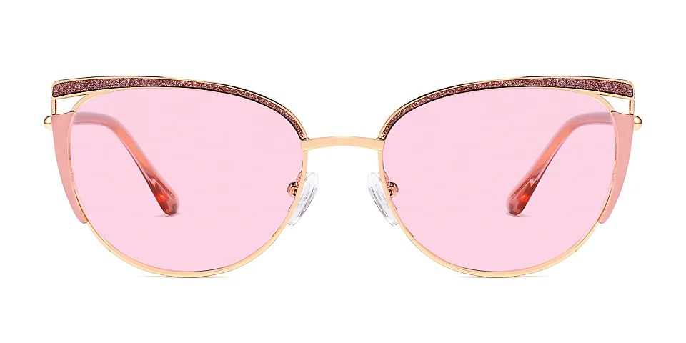 Jaelynn pink   Metal  Sunglasses