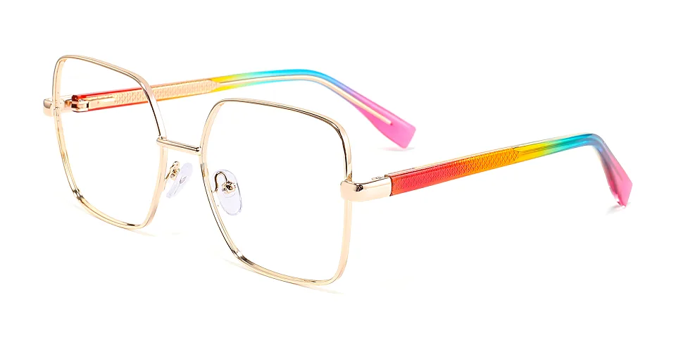 Nannie gold rainbow   Metal  Eyeglasses