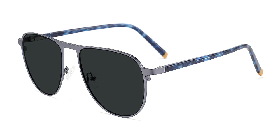 Hamid blue   Metal  Sunglasses