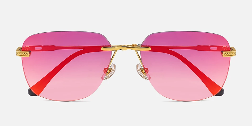 Saskia mirrored pink   Metal  Sunglasses