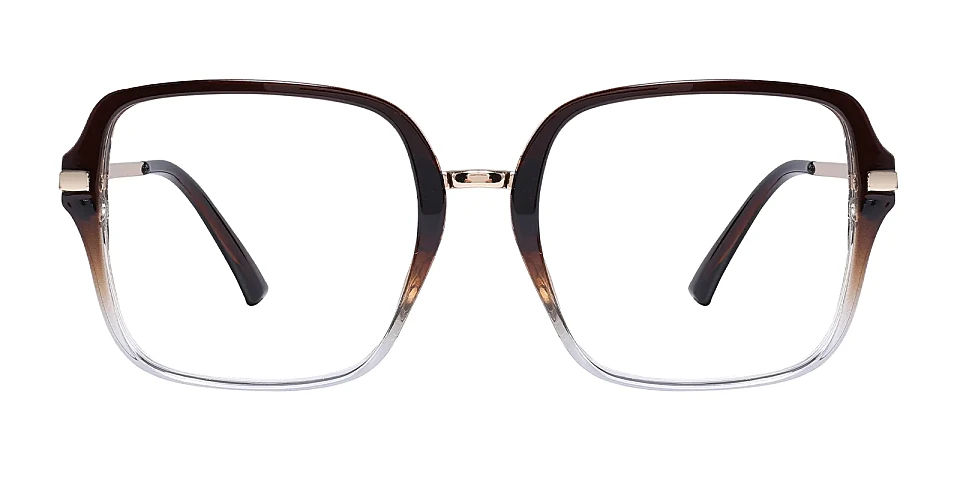 Miku dark brown clear   Plastic  Eyeglasses