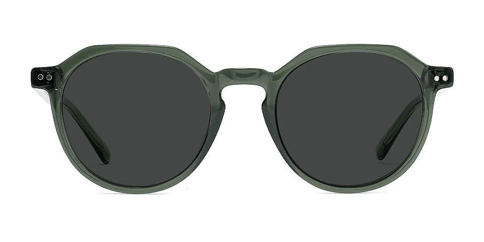 Chrissie dark green   Plastic  Sunglasses