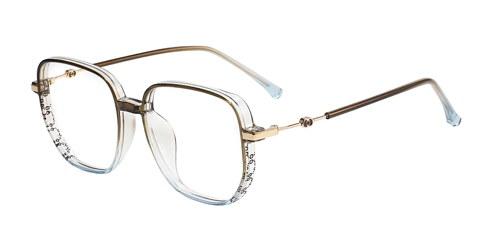 Carolyn brown blue   Plastic  Eyeglasses