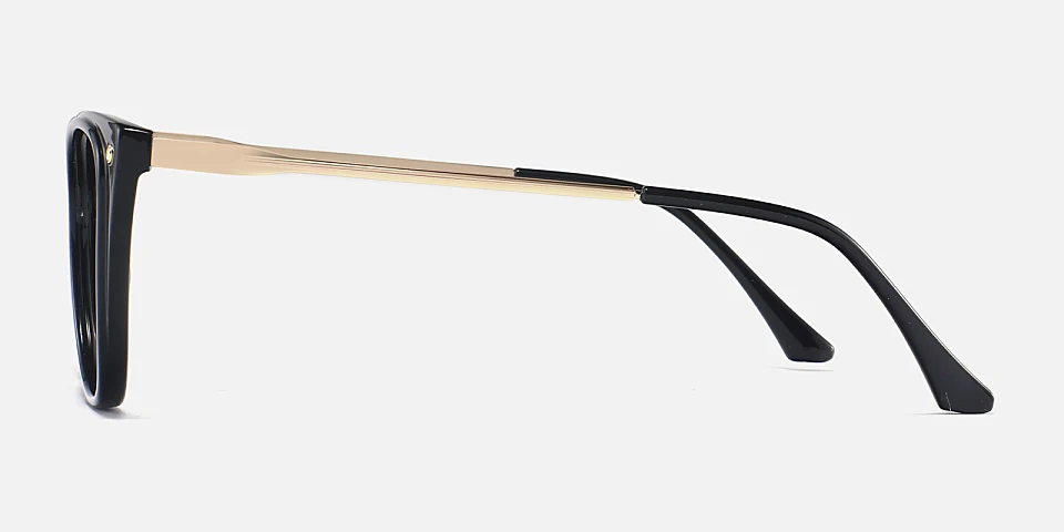 Evetta black   Plastic  Eyeglasses