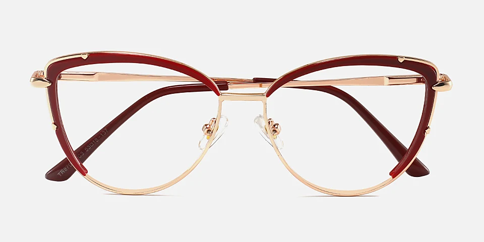 Chiara red   Metal  Eyeglasses