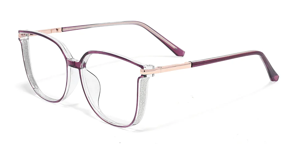 Aysun purple   Plastic  Eyeglasses