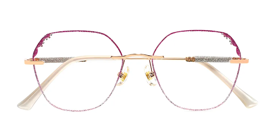 Laec purple pink   Metal  Eyeglasses