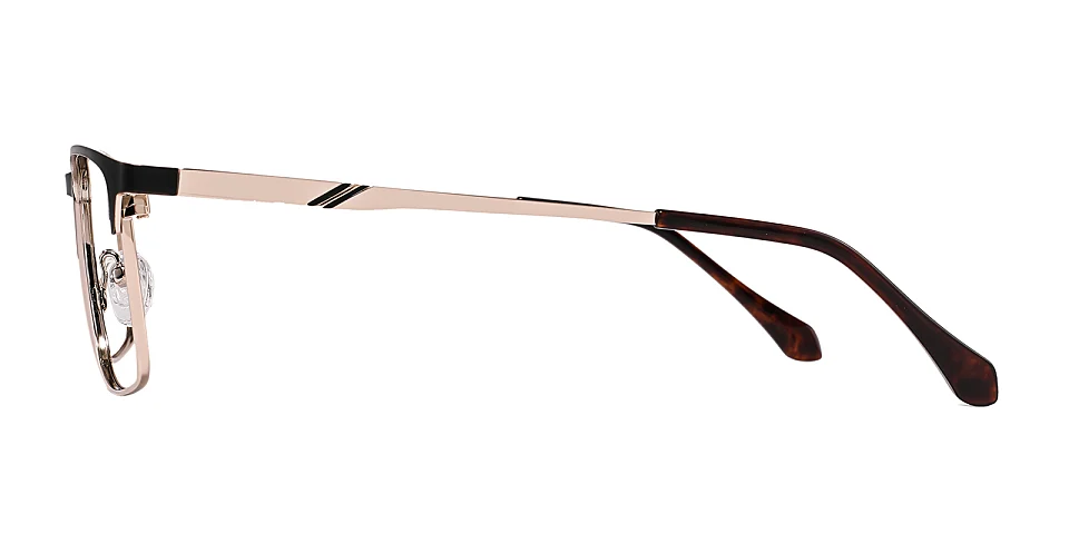 Farrell matte black gold   Metal  Eyeglasses