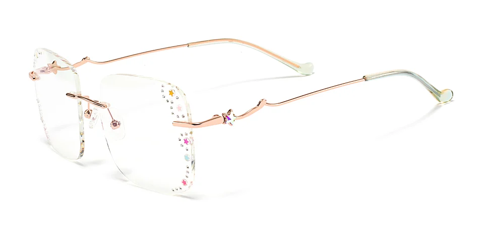 Colorful Star rose gold   Metal  Eyeglasses