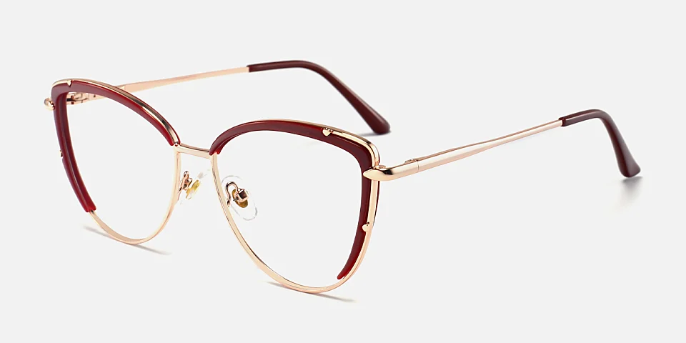 Chiara red   Metal  Eyeglasses