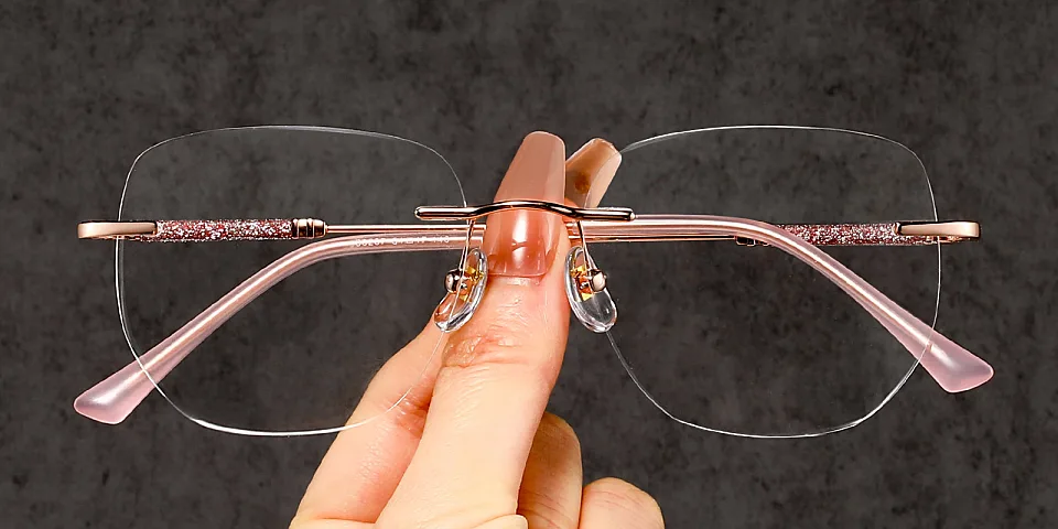 Amara rose gold   Metal  Eyeglasses