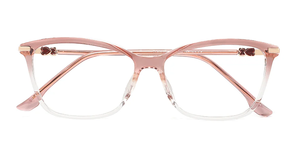 Leif pink clear   Plastic  Eyeglasses
