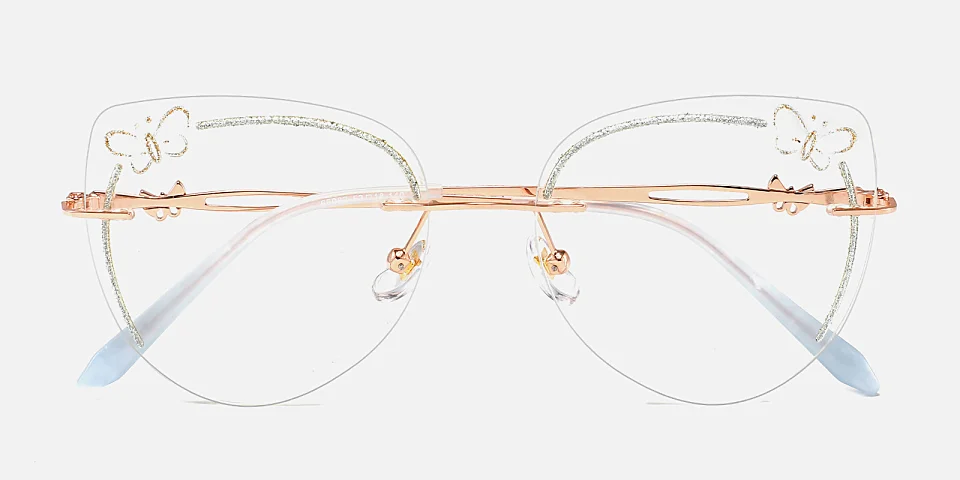 Siobhan rose gold silver   Metal  Eyeglasses