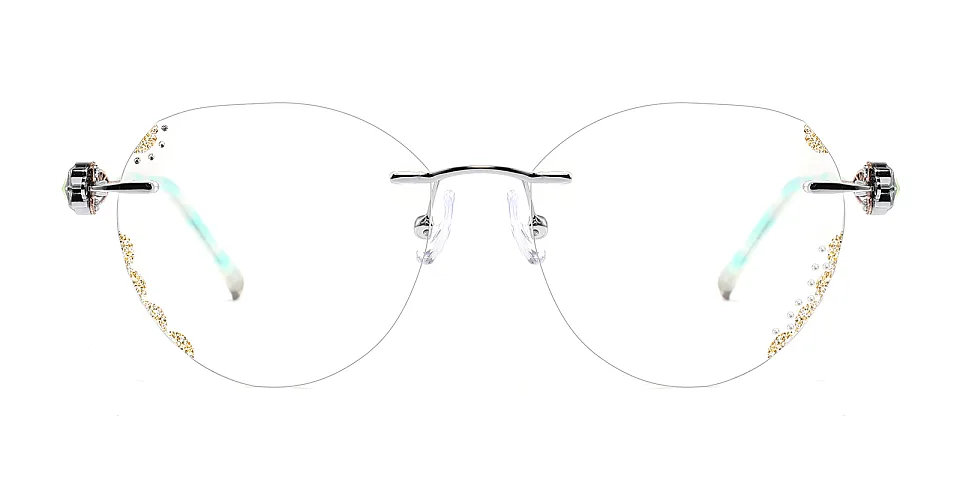 Ligeia silver gold   Metal  Eyeglasses