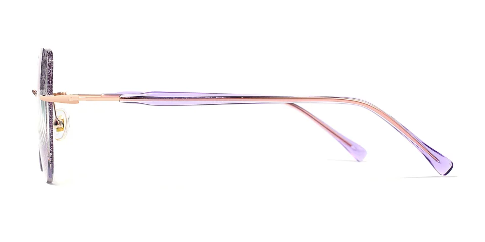 Kitty purple   Metal  Eyeglasses