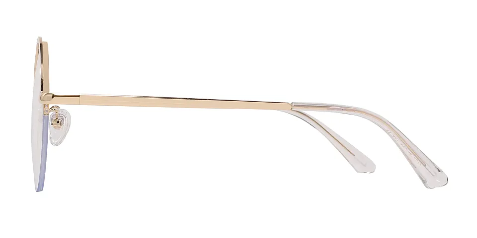 Anne white   Metal  Eyeglasses