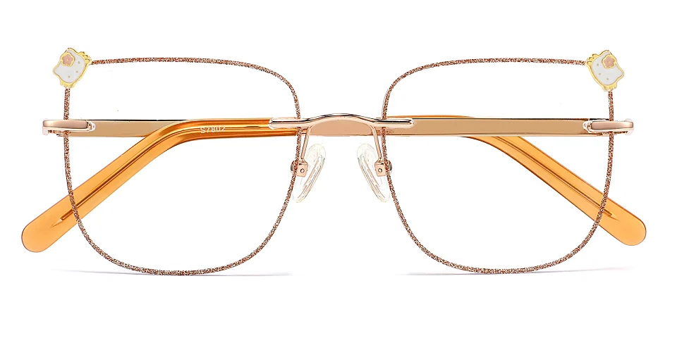 Duffy rose gold   Metal  Eyeglasses