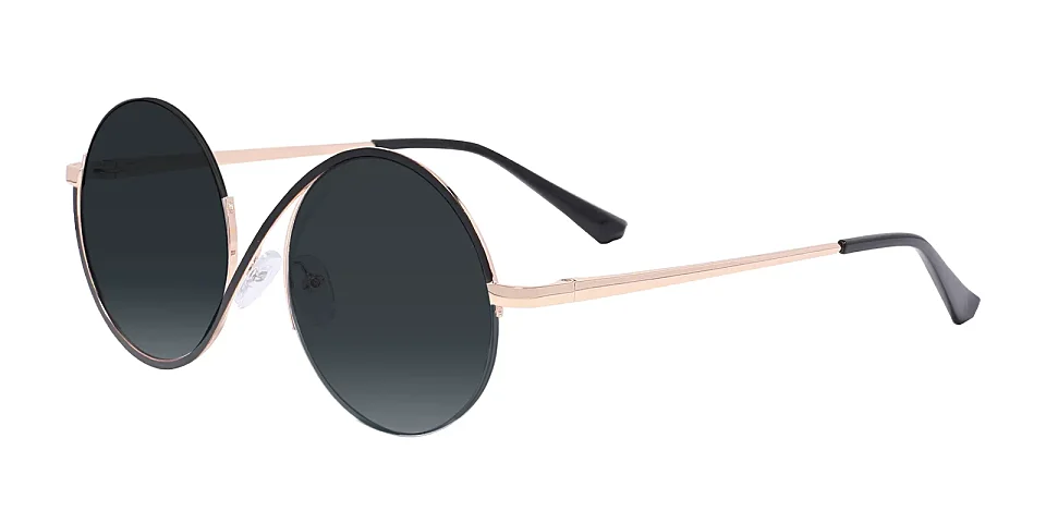 Anne black   Metal  Sunglasses