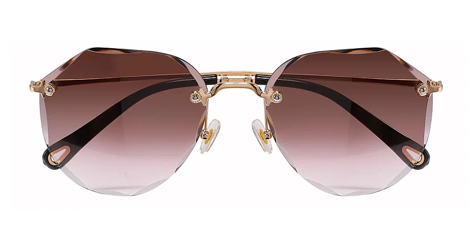 Luna gold   Plastic  Sunglasses