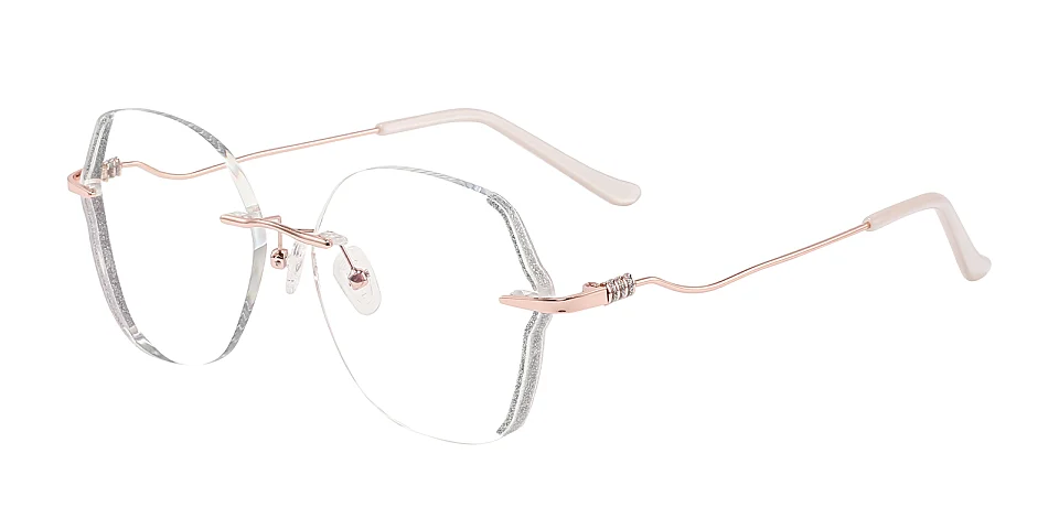 Twinkle rose gold silver   Metal  Eyeglasses