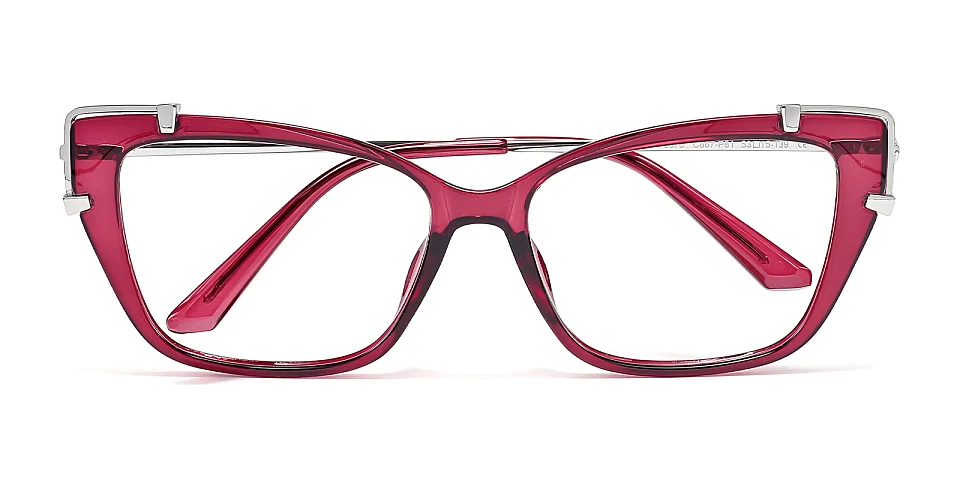 Loup red   Plastic  Eyeglasses