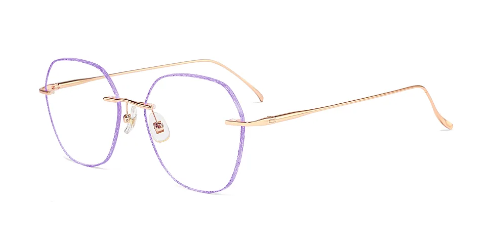 Julissa purple   Titanium  Eyeglasses