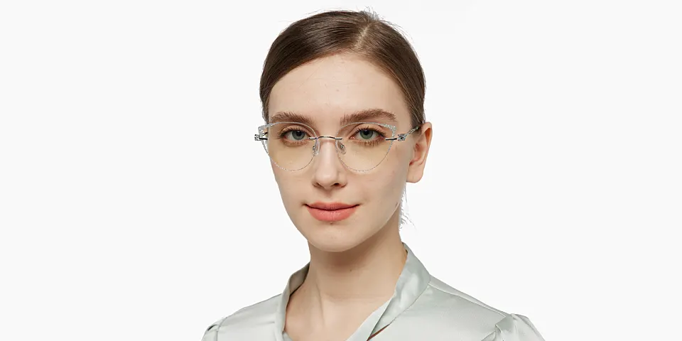 Issa silver   Metal  Eyeglasses