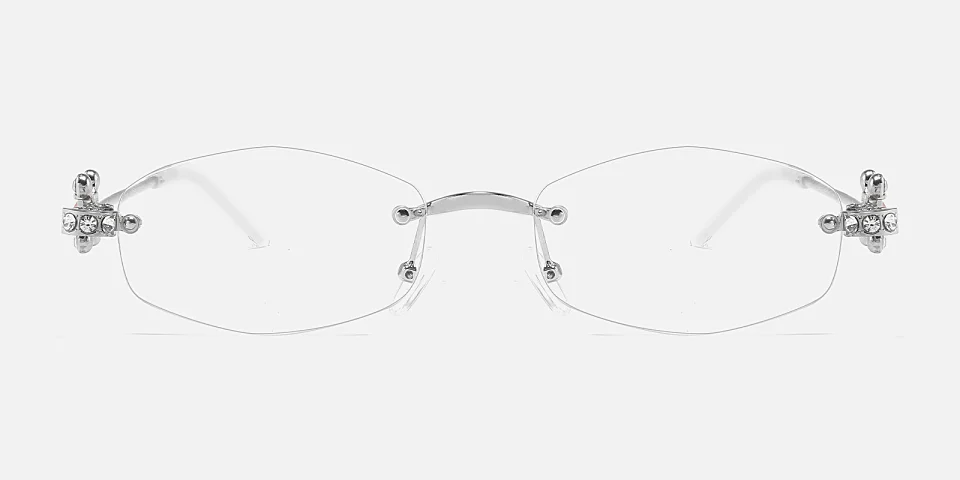 Saanvi silver   Metal  Eyeglasses