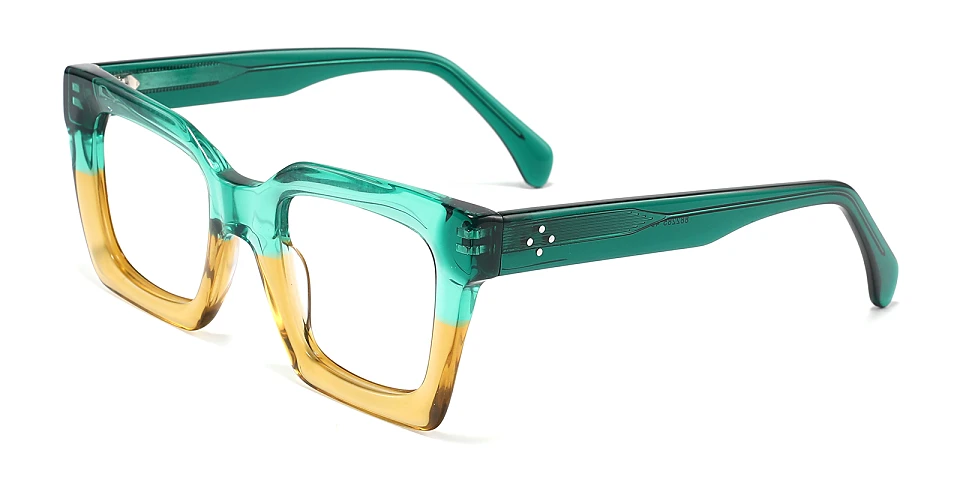 Landrey green yellow   Acetate  Eyeglasses