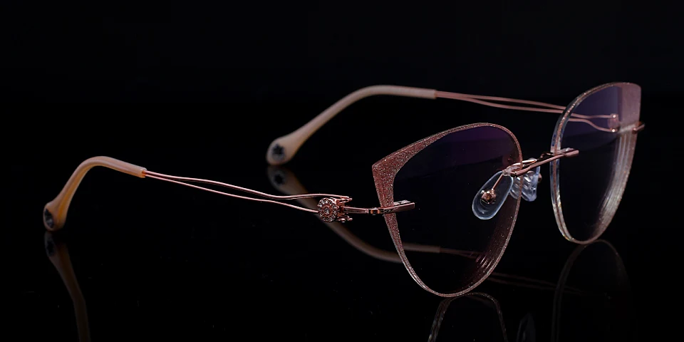 Issa rose gold   Metal  Eyeglasses