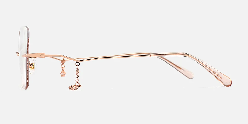 Tarek rose gold   Metal  Eyeglasses