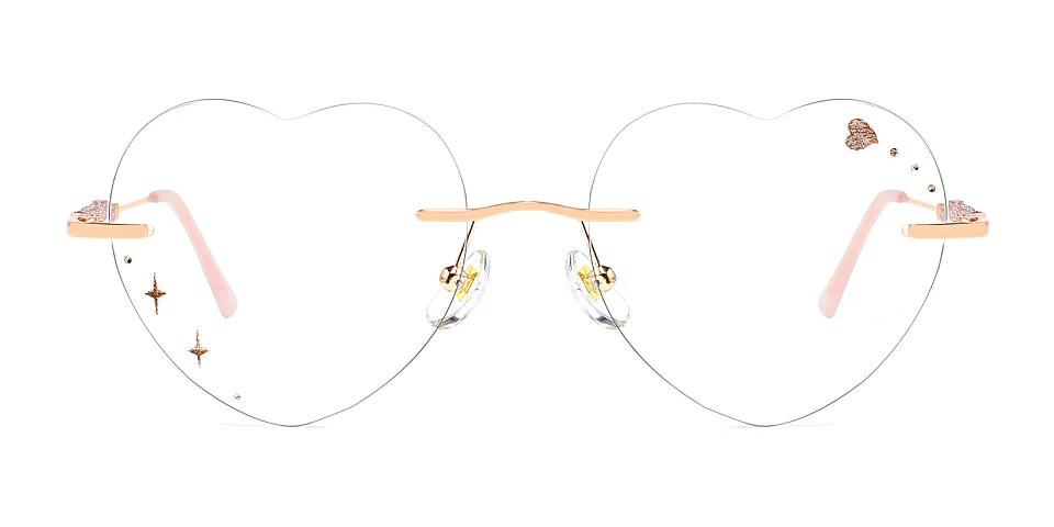 Star Heart pink   Metal  Eyeglasses