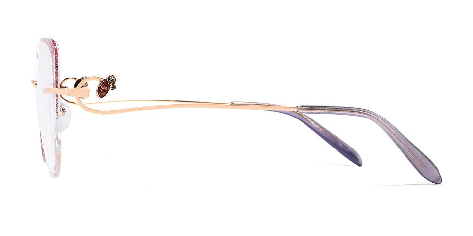 Freya rose gold   Metal  Eyeglasses