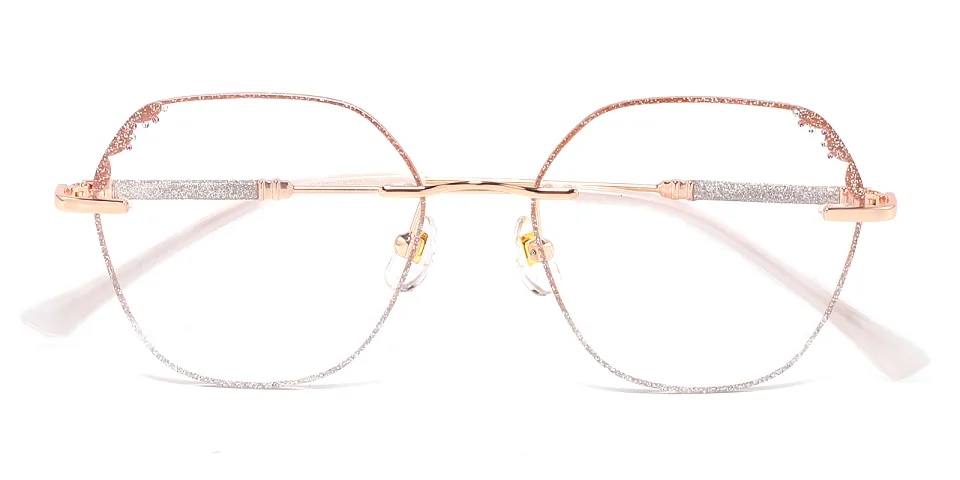 Laec rose gold silver   Metal  Eyeglasses