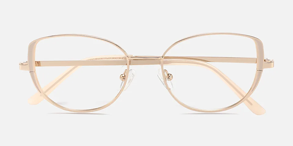 Madge champagne   Metal  Eyeglasses