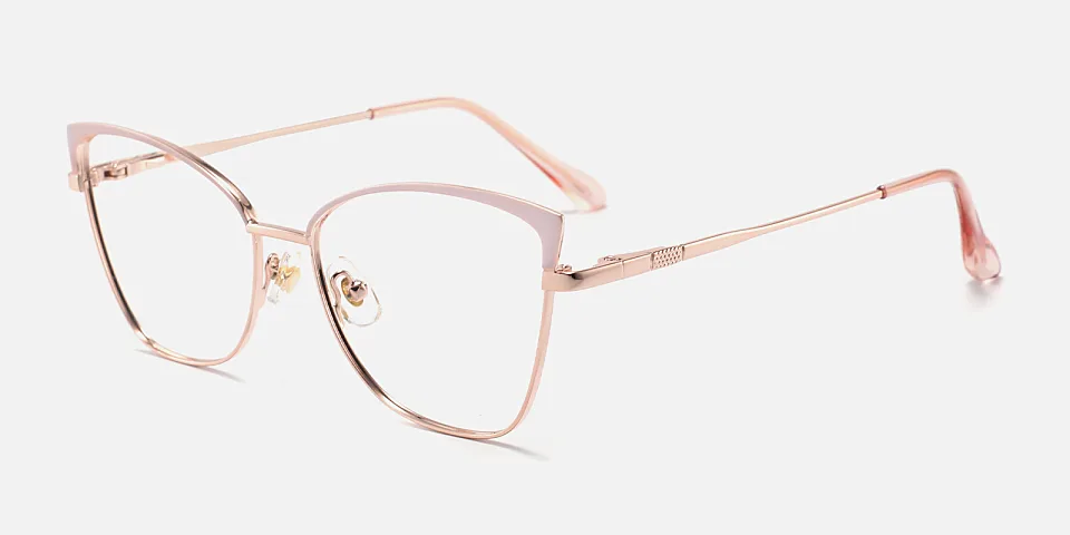 Frankie pink rose gold   Metal  Eyeglasses