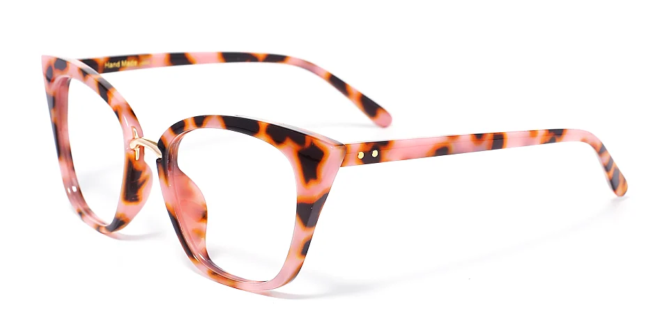 Fara pink tortoise   Plastic  Eyeglasses