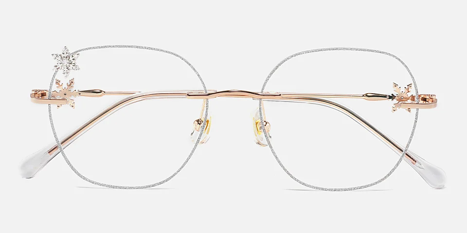 Snow silver   Metal  Eyeglasses
