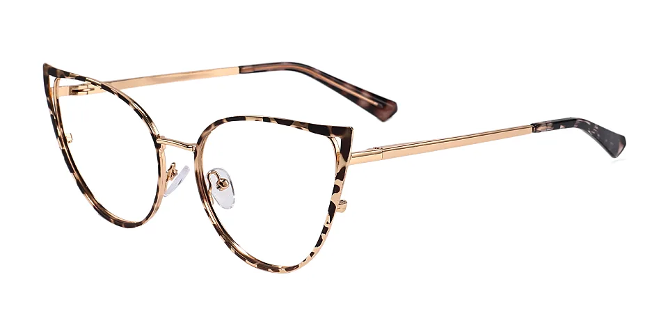 Darlene warm tortoise   Metal  Eyeglasses