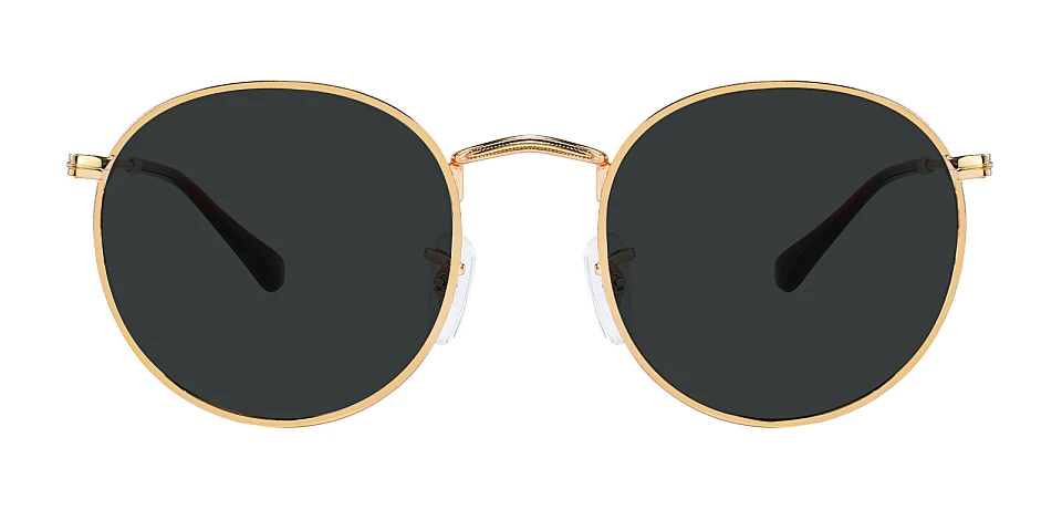 Joslyn gold brown   Metal  Sunglasses