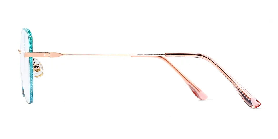 Giovanna light blue pink   Metal  Eyeglasses