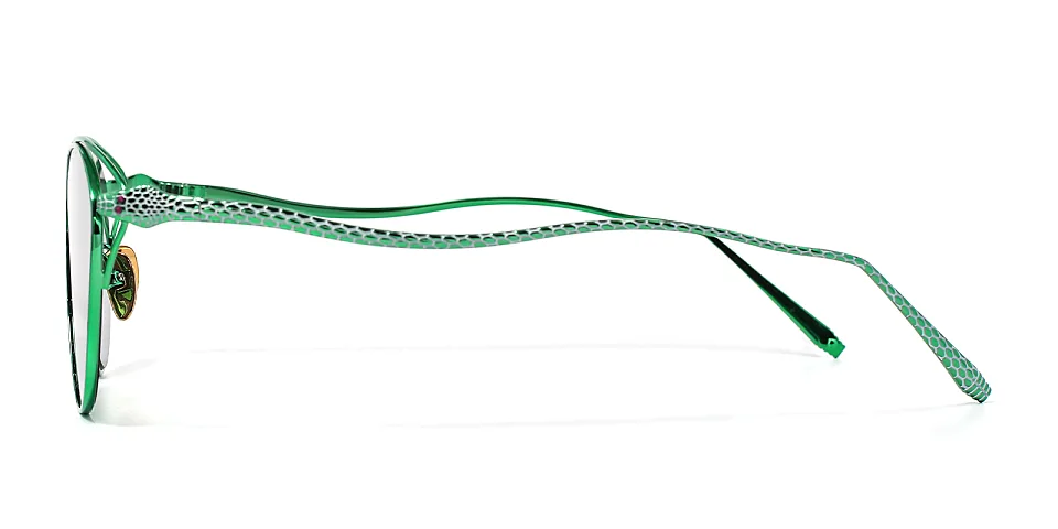 Cobra green   Metal  Sunglasses