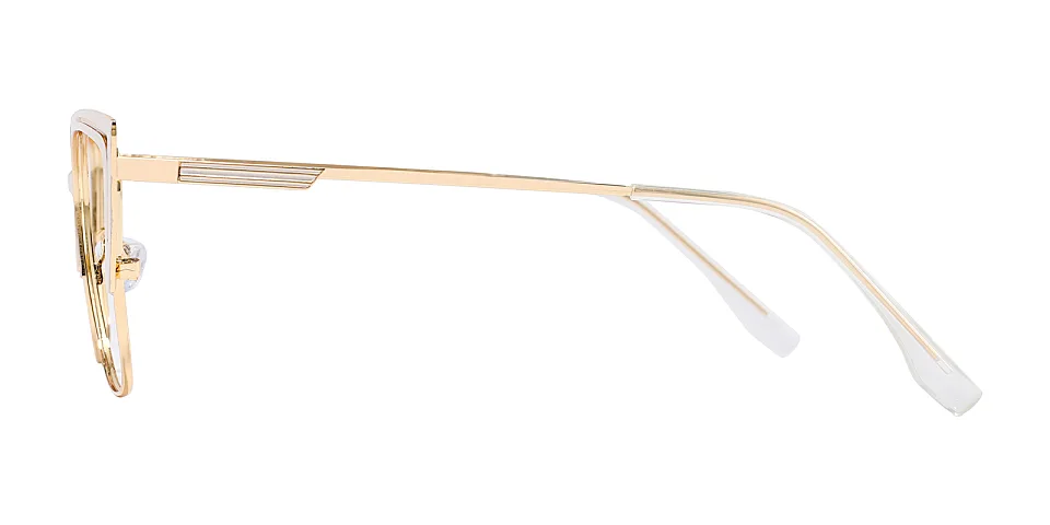 Surrey white   Metal  Eyeglasses