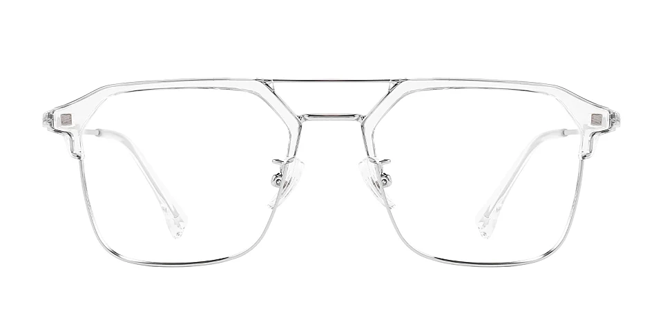 Calvin clear silver   Metal  Eyeglasses