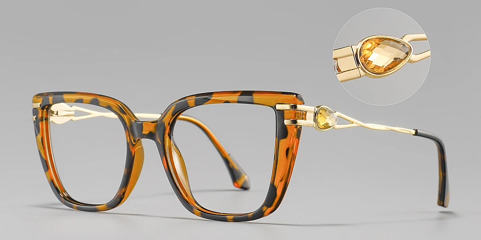 Anella warm tortoise   Plastic  Eyeglasses